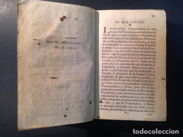Libros antiguos: HORACIO ESPA&Ntilde;OL. IMPRESOR ANTONIO DE SANCHA 1783 - Foto 8
