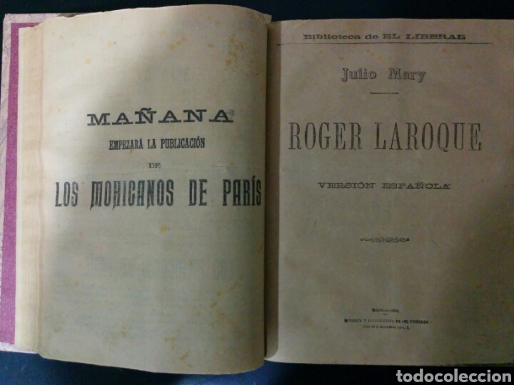 Libros antiguos: Biblioteca de El Liberal. 4 novelas. 1892-94 - Foto 2