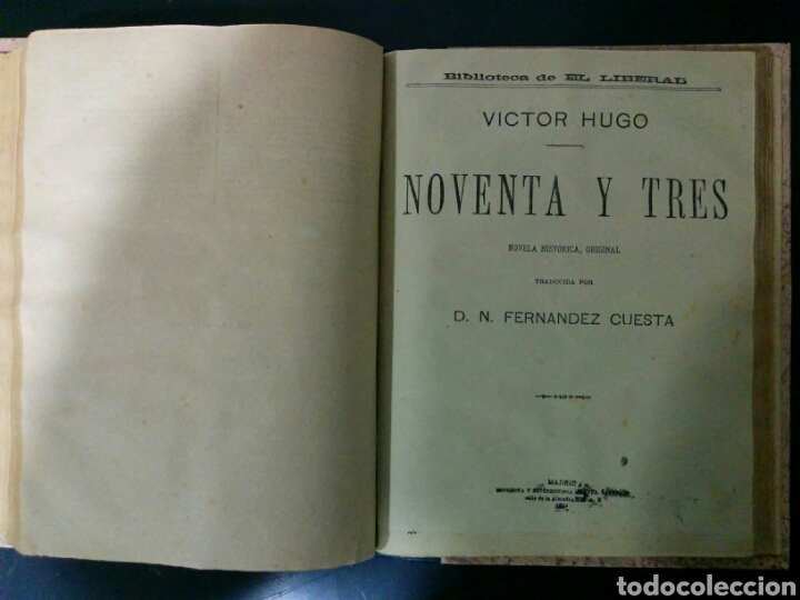 Libros antiguos: Biblioteca de El Liberal. 4 novelas. 1892-94 - Foto 4