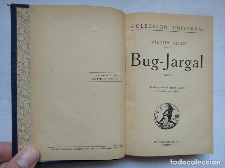Libros antiguos: BUG - JARGAL, COLECCI&Oacute;N UNIVERSAL. CALPE 1920; 1&ordf; EDICI&Oacute;N - Foto 2