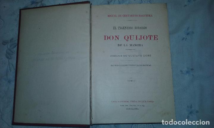 Libros antiguos: Don Quijote.Edicion Gustavo Dore - Foto 3
