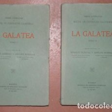 Libros antiguos: CERVANTES SAAVEDRA, MIGUEL DE:  LA GALATEA. ED. PUBL. POR R. SCHEVILL Y A. BONILLA.  1914. 2 VOLS. Lote 88166896