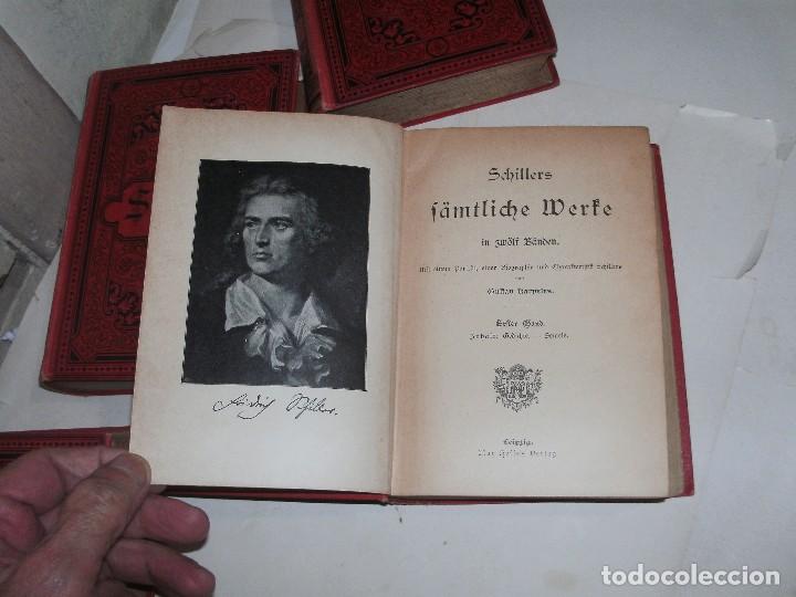 Libros antiguos: FRIEDRICH SCHILLER - IDIOMA ALEMAN - 4 TOMOS - Foto 3