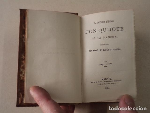 Libros antiguos: OBRAS DE CERVANTES - 4 TOMOS - A&Ntilde;O 1880-1883 - Foto 2