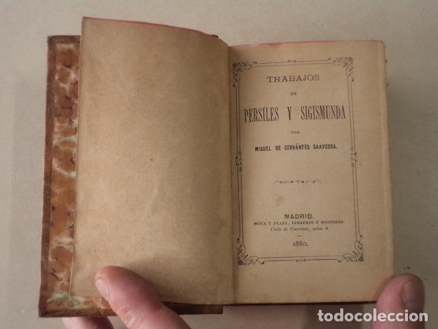 Libros antiguos: OBRAS DE CERVANTES - 4 TOMOS - A&Ntilde;O 1880-1883 - Foto 3