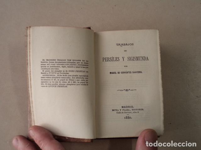 Libros antiguos: OBRAS DE CERVANTES - 4 TOMOS - A&Ntilde;O 1880-1883 - Foto 5