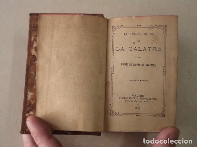 Libros antiguos: OBRAS DE CERVANTES - 4 TOMOS - A&Ntilde;O 1880-1883 - Foto 7