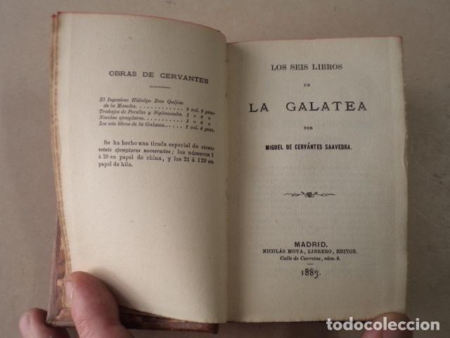 Libros antiguos: OBRAS DE CERVANTES - 4 TOMOS - A&Ntilde;O 1880-1883 - Foto 8