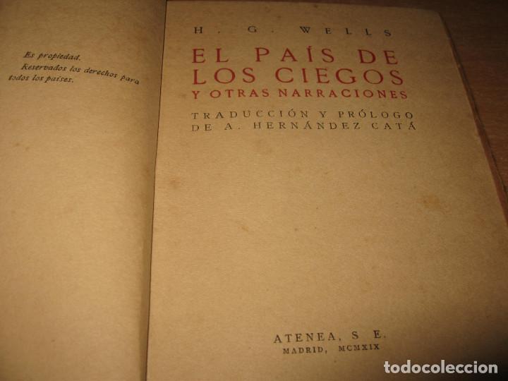 h. g wells el pais de los ciegos y otras narrac - Comprar Libros