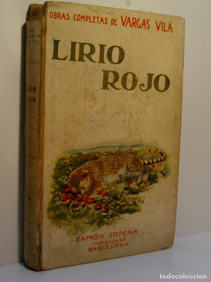 Libros antiguos: LIRIO ROJO. ELEONORA. VARGAS VILA J.M. - Foto 1
