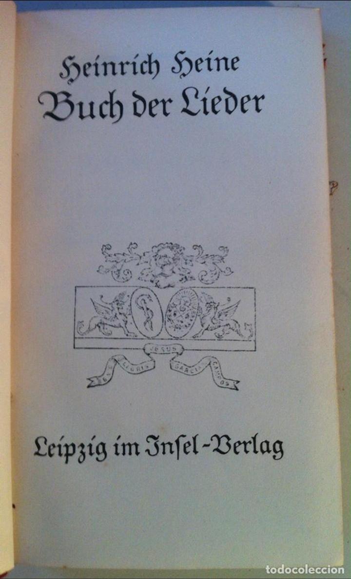 Libros antiguos: Heinrich Heine. Buch der lieder - Foto 3