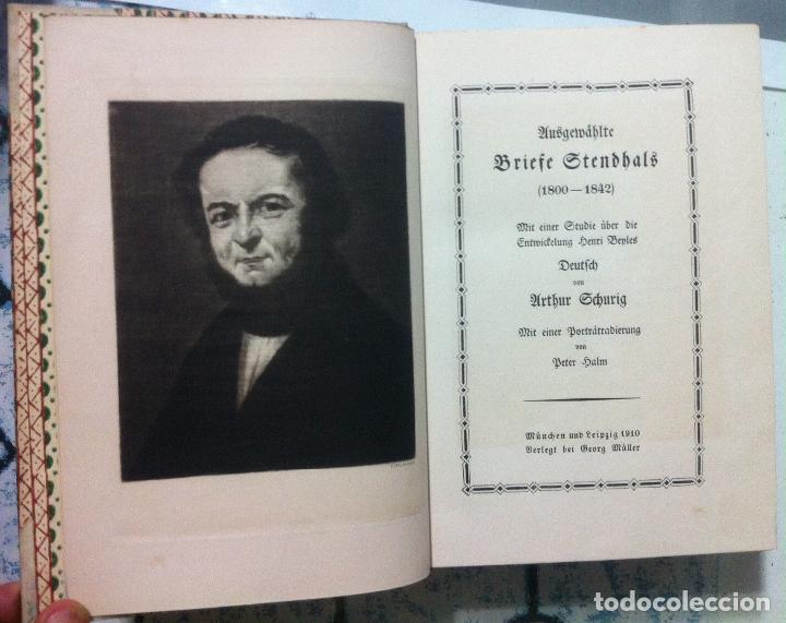 Libros antiguos: Stendhal. Ausgew&auml;hlte Briefe Stendhals. 1910 - Foto 2