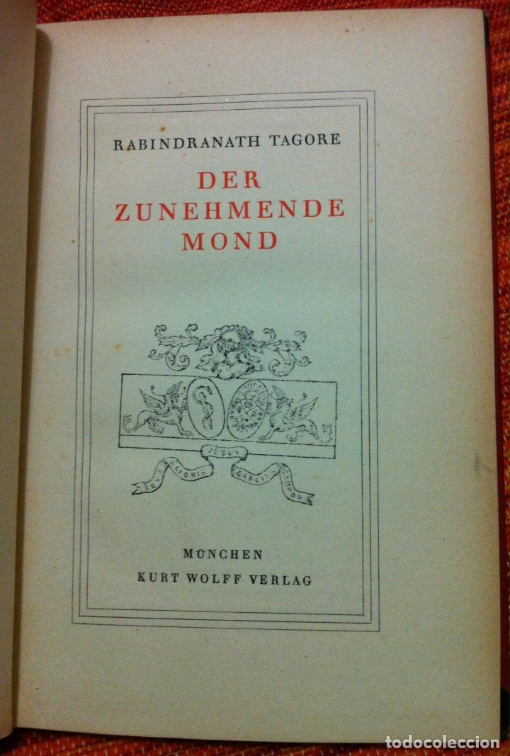 Libros antiguos: Rabindranath Tagore. Der Zunehmende Mond. 1921 - Foto 2