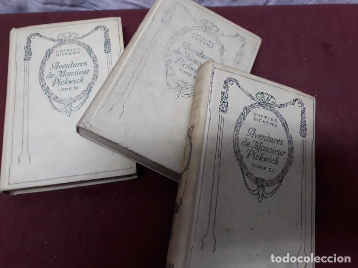 Libros antiguos: CHARLES DICKENS... AVENTURAS DE PICKWICK...3 TOMOS - Foto 1