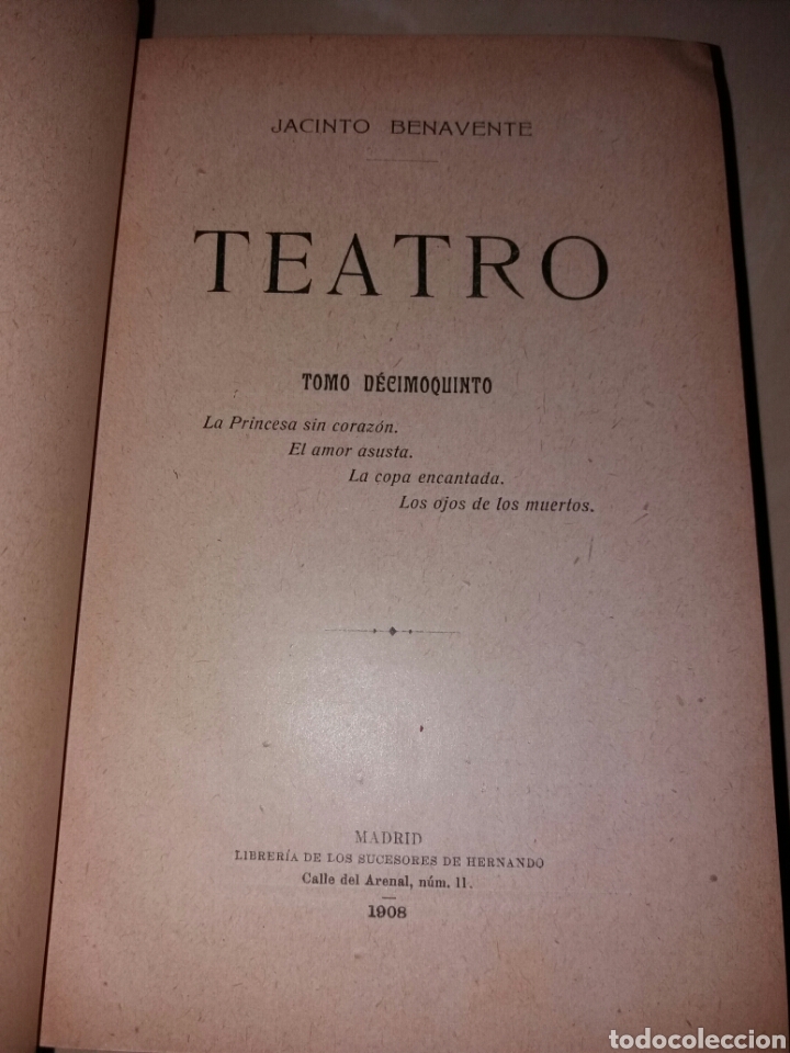 Libros antiguos: JACINTO BENAVENTE - TEATRO - Foto 7