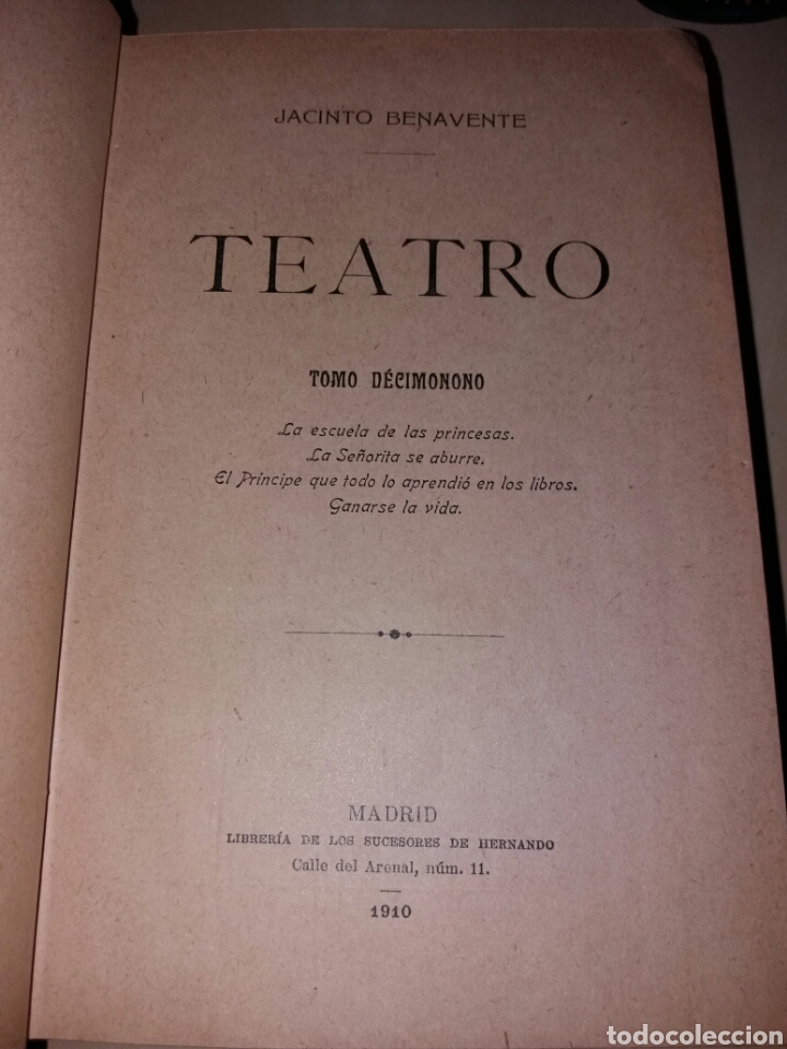 Libros antiguos: JACINTO BENAVENTE - TEATRO - Foto 9