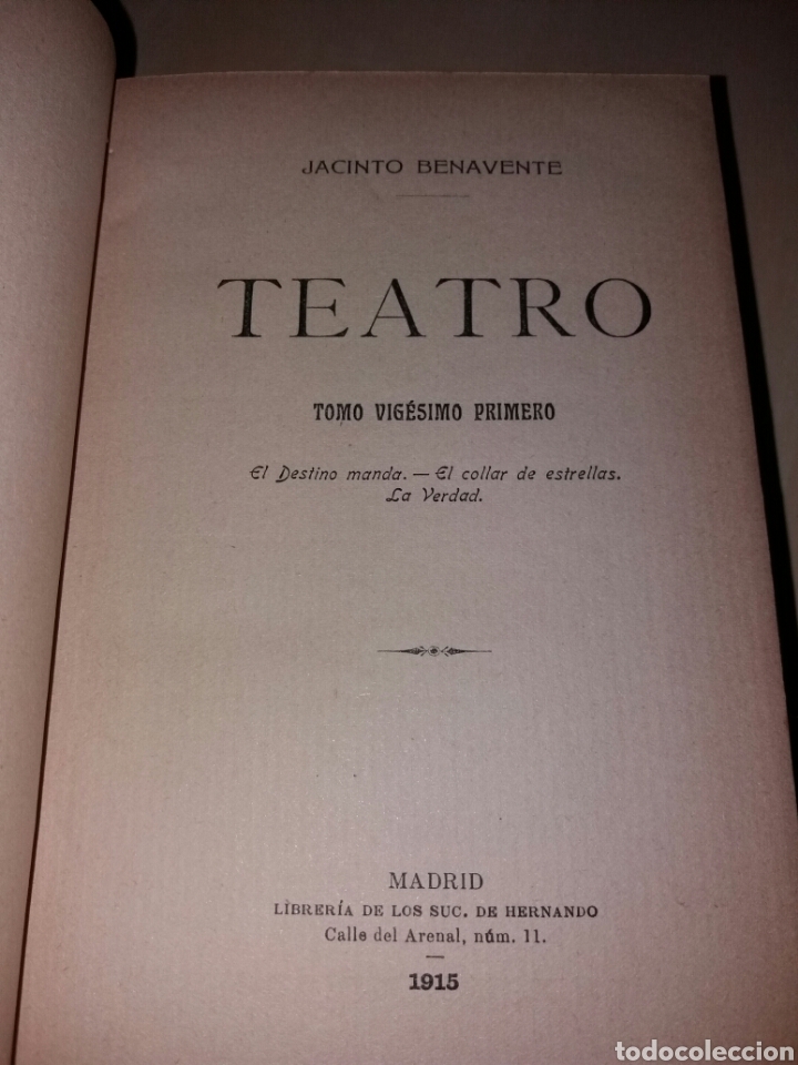 Libros antiguos: JACINTO BENAVENTE - TEATRO - Foto 10