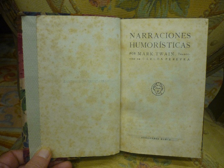 Libros antiguos: NARRACIONES HUMOR&Iacute;STICAS, DE MARK TWAIN. - Foto 4