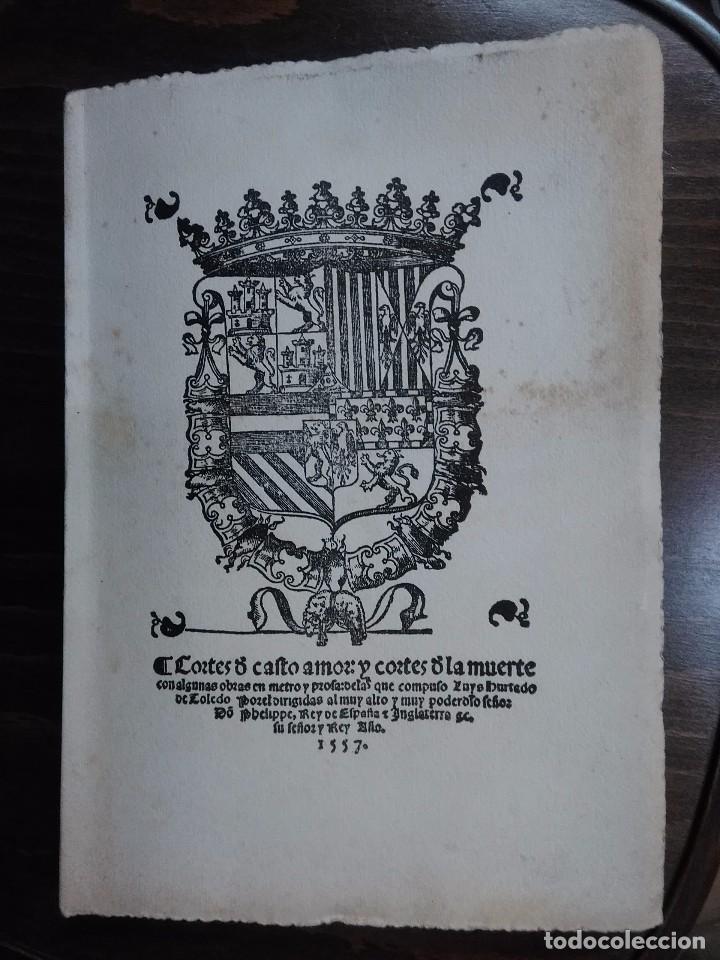 Libros antiguos: CORTES DE CASTO AMOR. HURTADO DE MENDOZA,Luis. - Foto 1