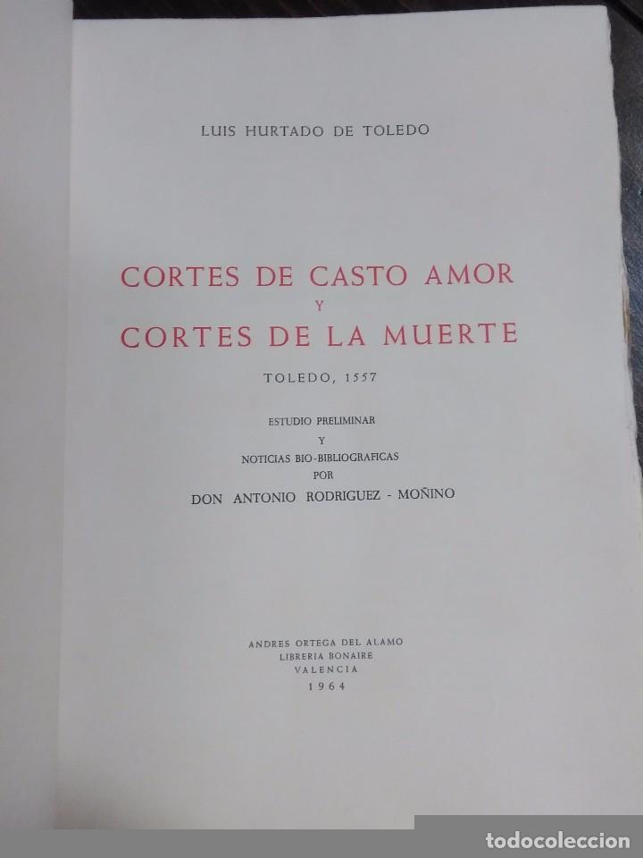 Libros antiguos: CORTES DE CASTO AMOR. HURTADO DE MENDOZA,Luis. - Foto 2