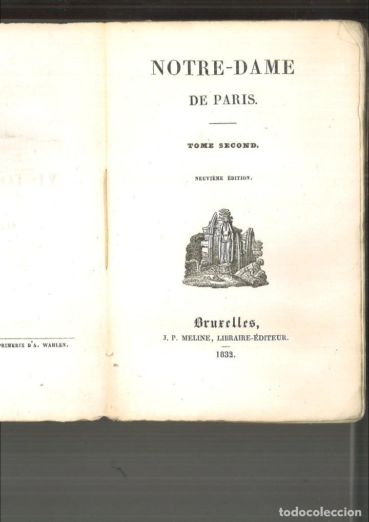 Libros antiguos: NOTRE-DAME DE PARIS. Victor Hugo - Foto 6