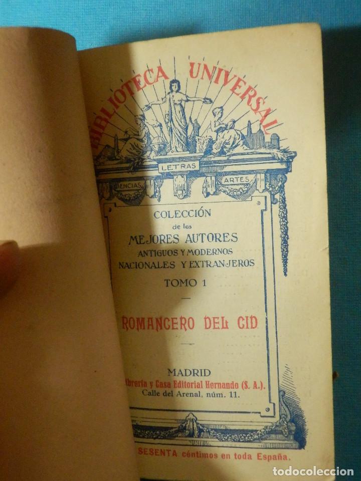 Libros antiguos: LIBRO - ROMANCERO del CID - BIBLIOTECA UNIVERSAL - HERNANDO - TOMO UNO  - 1929 - - Foto 1