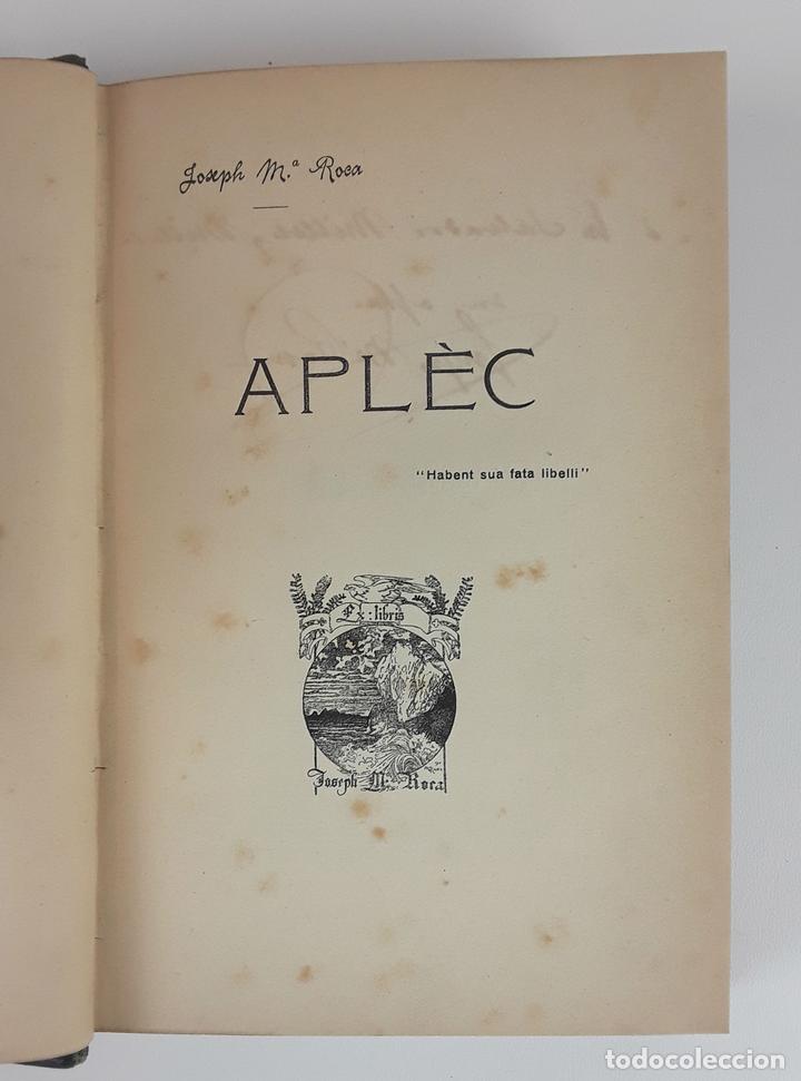Libros antiguos: APL&Egrave;C. EJEMPLAR 42. JOSEPH M&ordf; ROCA. BARCELONA. 1912. - Foto 1