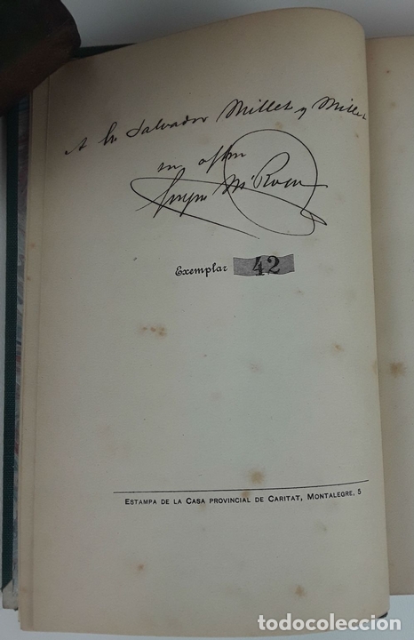 Libros antiguos: APL&Egrave;C. EJEMPLAR 42. JOSEPH M&ordf; ROCA. BARCELONA. 1912. - Foto 3