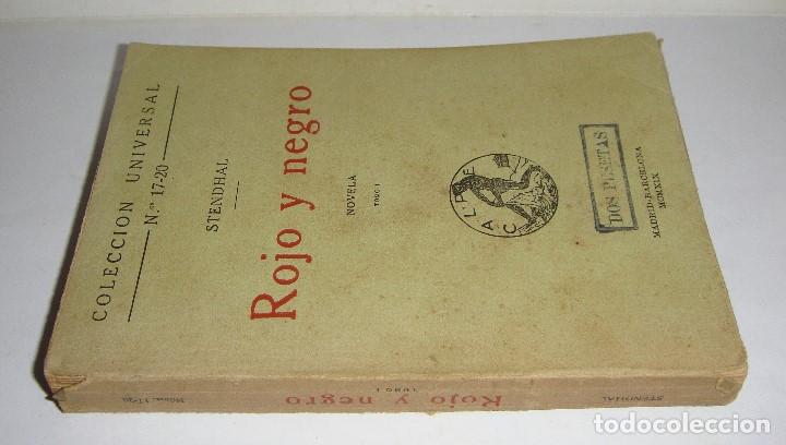 Libros antiguos: STENDHAL. ROJO Y NEGRO. 1919 - Foto 1