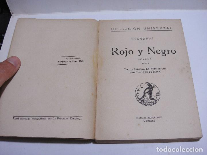 Libros antiguos: STENDHAL. ROJO Y NEGRO. 1919 - Foto 2