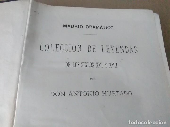 Libros antiguos: Madrid dram&aacute;tico por hurtado1870. & - Foto 2