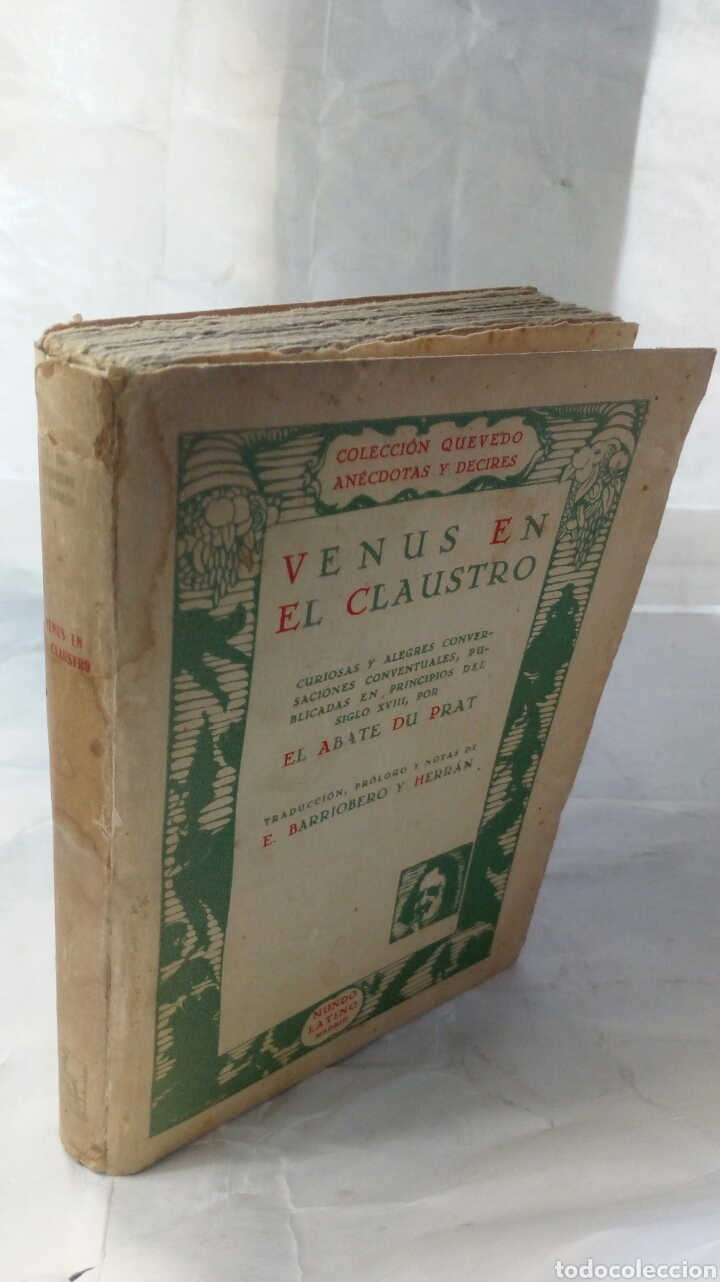 Libros antiguos: Venus en el claustro. El abate du Prat. - Foto 5