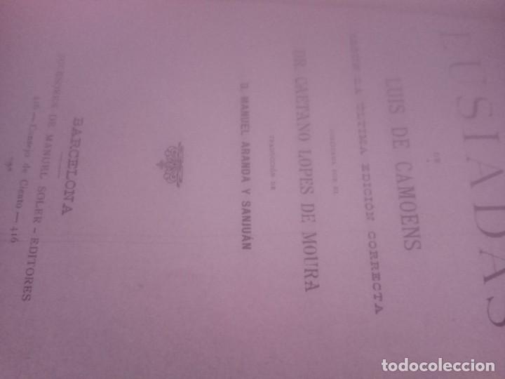 Libros antiguos: LOS LUSIADAS. LUIS DE CAMOENS.1874. - Foto 7