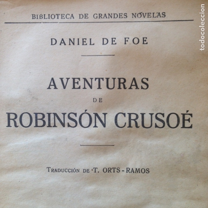 Libros antiguos: 1936 Aventuras de Robinson Crusoe - Foto 1