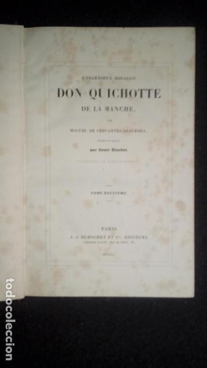 Libros antiguos: Cervantes. Un Quijote en franc&eacute;s. - Foto 7