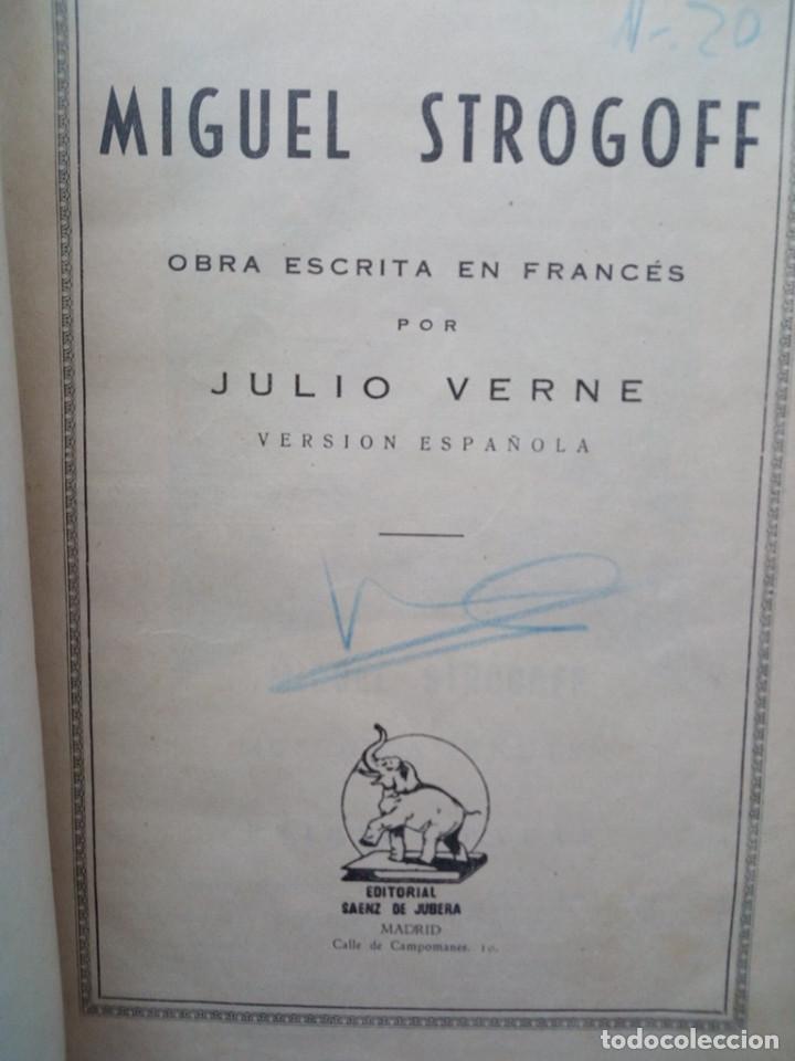 Libros antiguos: MIGUEL STROGOFF - JULIO VERNE - EDITORIAL SAENZ DE JUBERA - Foto 6