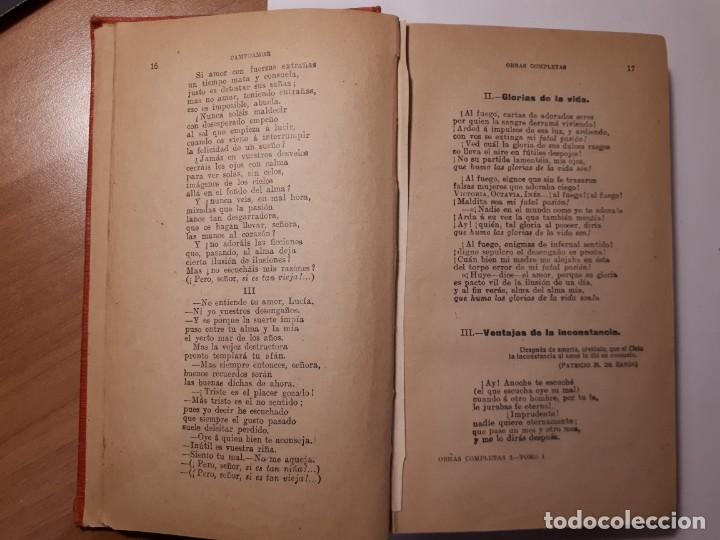 Libros antiguos: CAMPOAMOR. OBRAS COMPLETAS. TOMO I - Foto 5