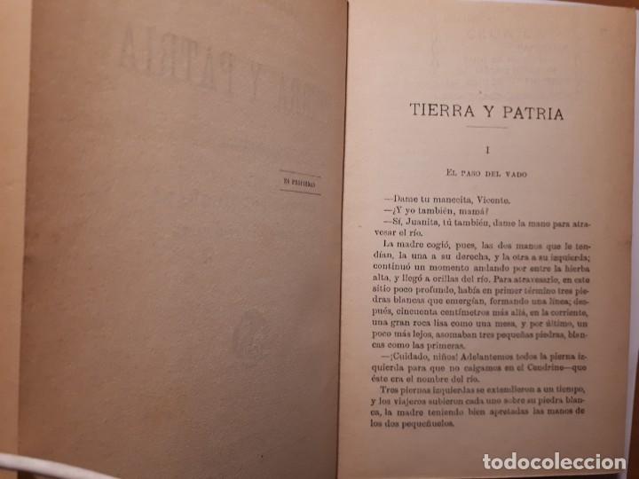 Libros antiguos: TIERRA Y PATRIA. REN&Eacute; BAZ&Iacute;N - Foto 3
