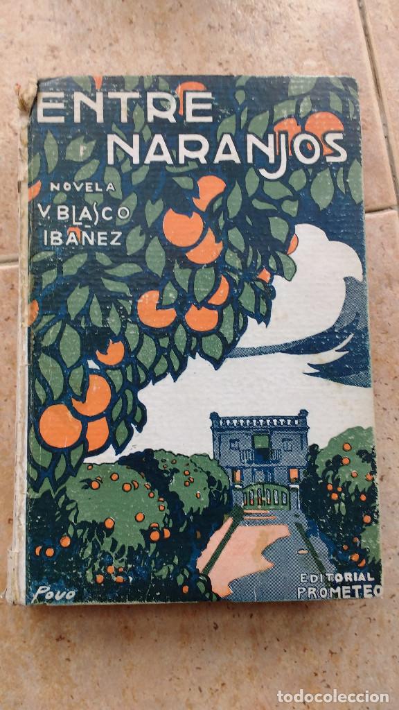 Libros antiguos: Entre naranjos . novela de V. Blasco Ib&aacute;&ntilde;ez. 1919