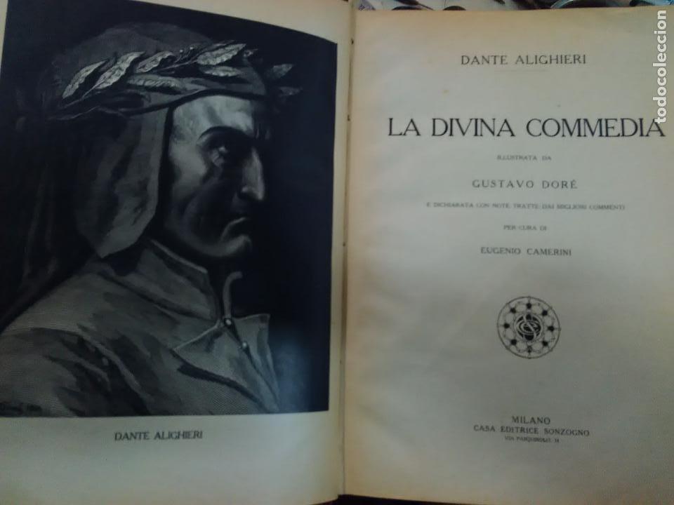 Libros antiguos: La divina commedia con ilustraciones  de  Gustavo Dore - Foto 3