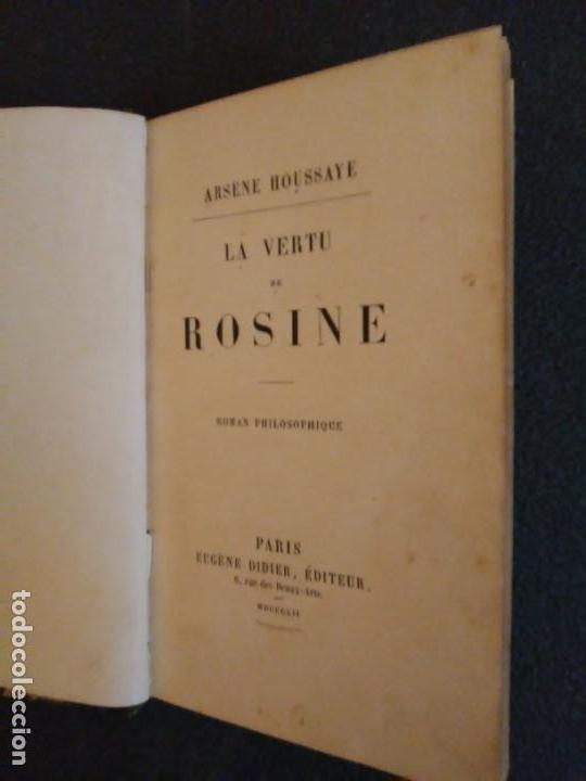 Libros antiguos: Le vertu de Rosine. Cl&aacute;sico franc&eacute;s. - Foto 2