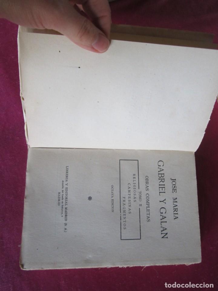 Libros antiguos: OBRAS COMPLETAS GABRIEL Y GAL&Aacute;N 2 TOMOS P3 4 - Foto 15