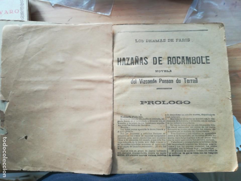 Libros antiguos: Haza&ntilde;as de rocambole - Foto 1
