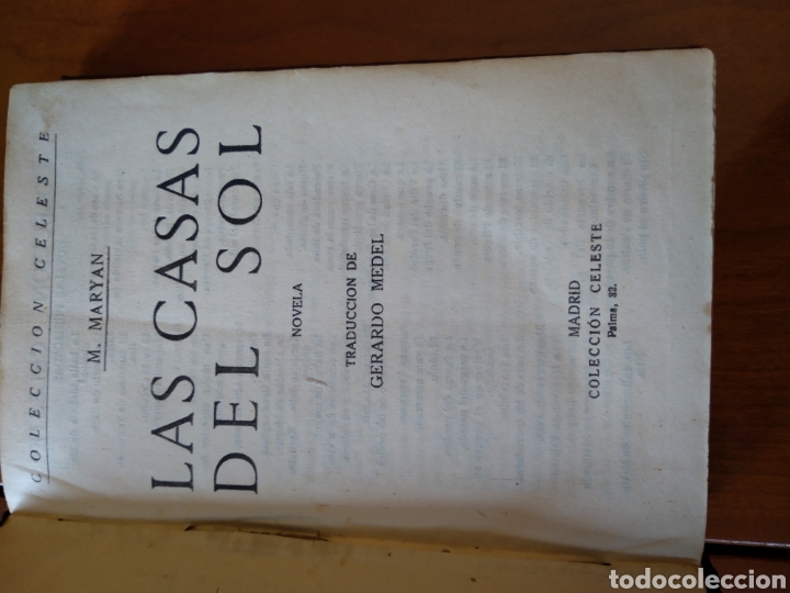 Libros antiguos: Las casas del sol. M. Maryan. #8436 - Foto 3