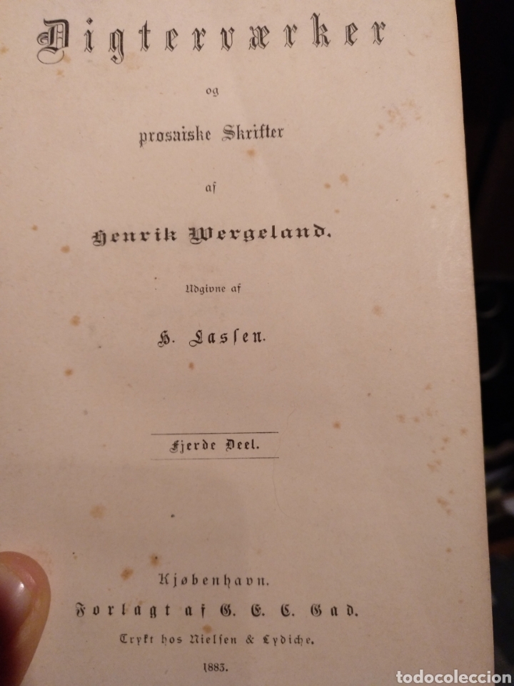 Libros antiguos: 1883. Digtervaerker - Foto 1