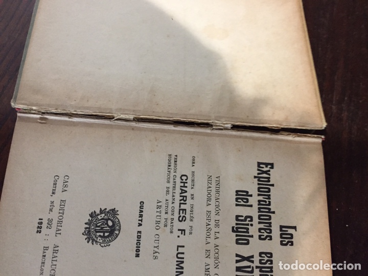 Libros antiguos: Los exploradores espa&ntilde;oles 1922 - Foto 3