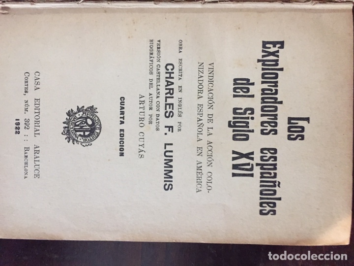 Libros antiguos: Los exploradores espa&ntilde;oles 1922 - Foto 4