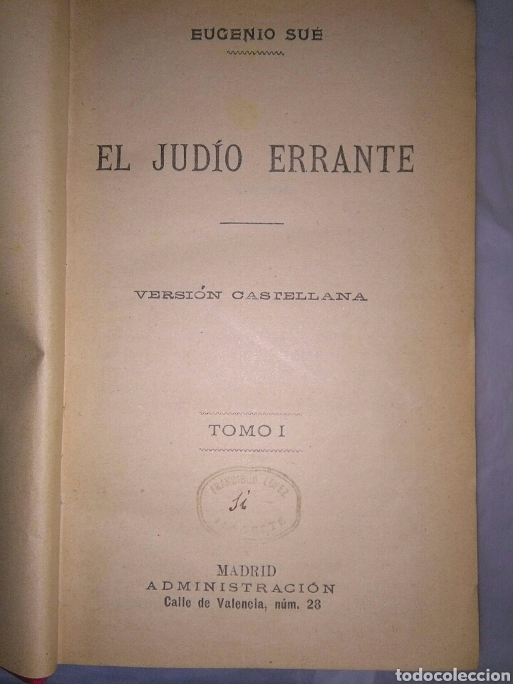 Libros antiguos: El judio errante,Egenio de Sue - Foto 2