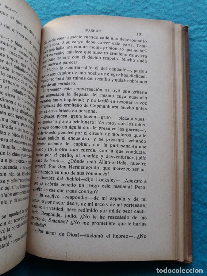 Libros antiguos: Ivanhoe &oacute; el Cruzado. Walter Scott. A&ntilde;o 1924. - Foto 4