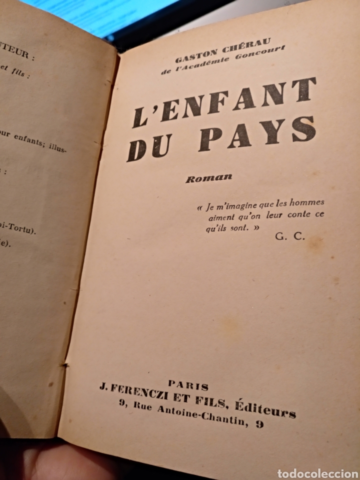 Libros antiguos: 1920-30. 3 novelas en franc&eacute;s. Envio gratis - Foto 4